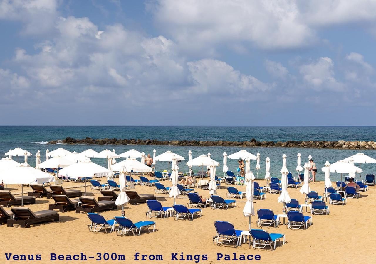105 Kings Palace - Fabulous 2 Bed, 2 Bath, Large Patio With Garden - Sea Views Paphos Eksteriør bilde